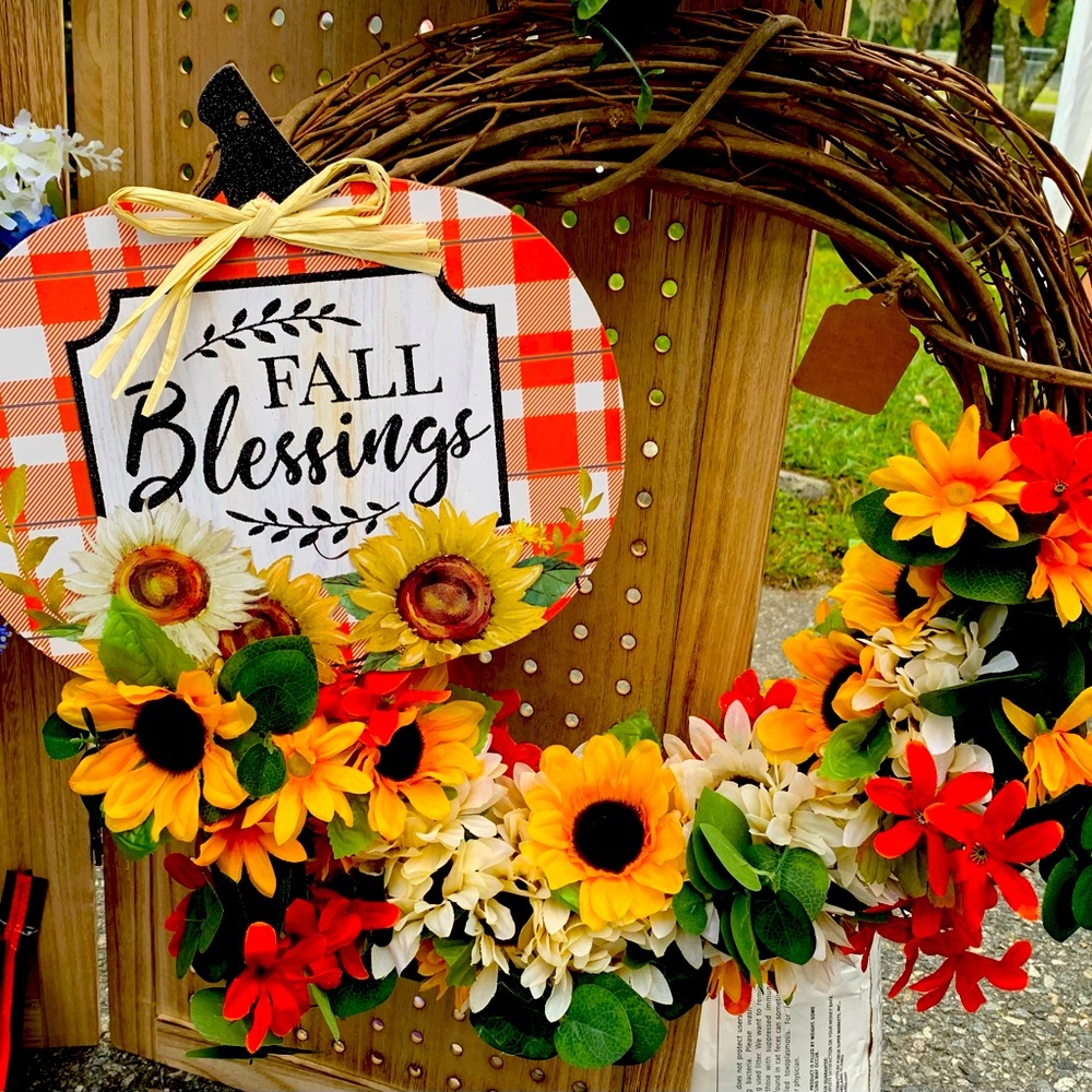 Handmade Fall Wreath
